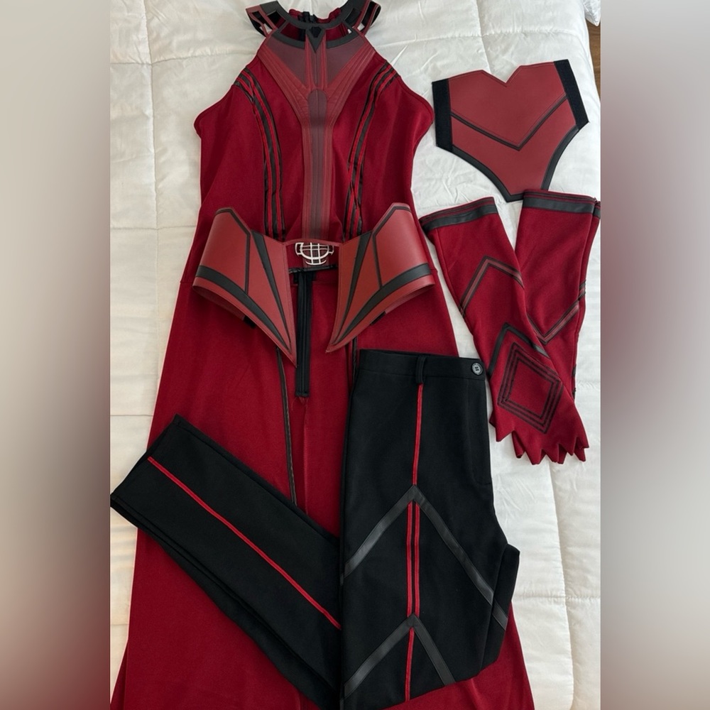 Female Wanda Cosplay Costume Scarlet Witch Full Set Outfit